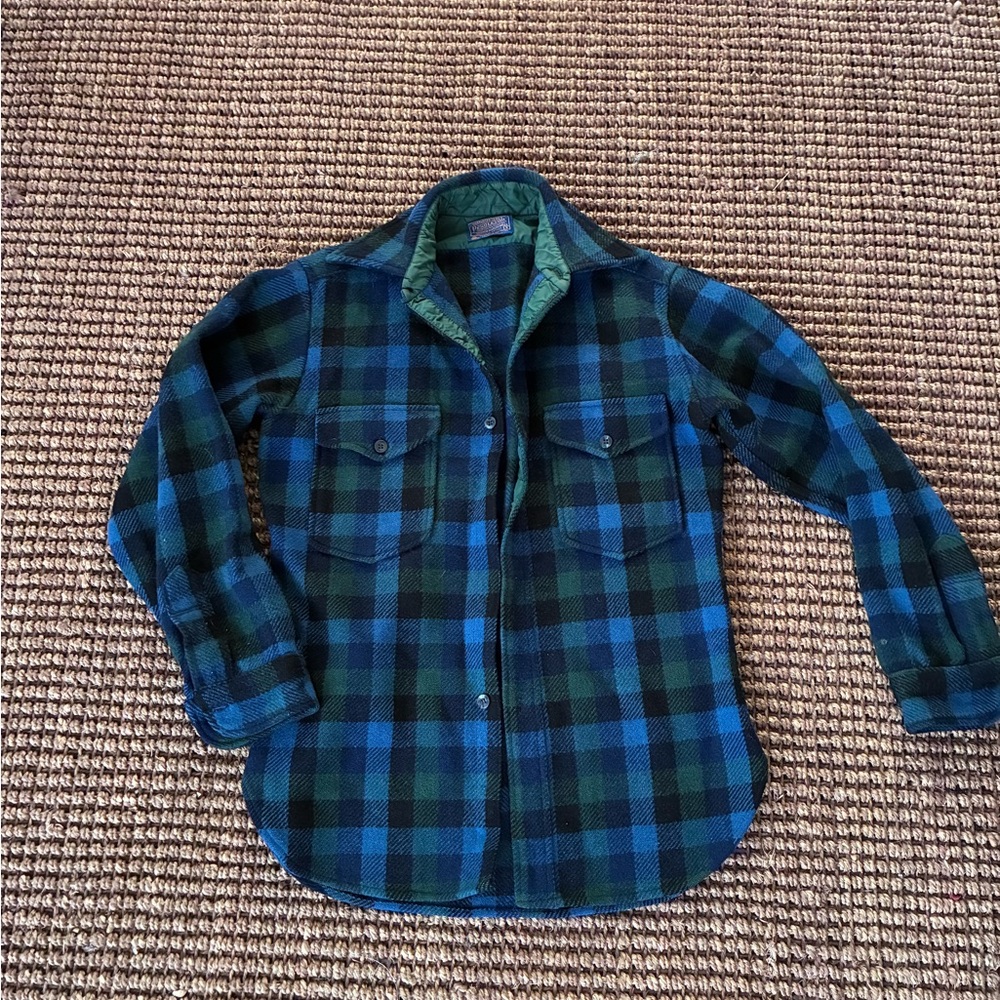 Pendleton Green and Blue Wool Jacket